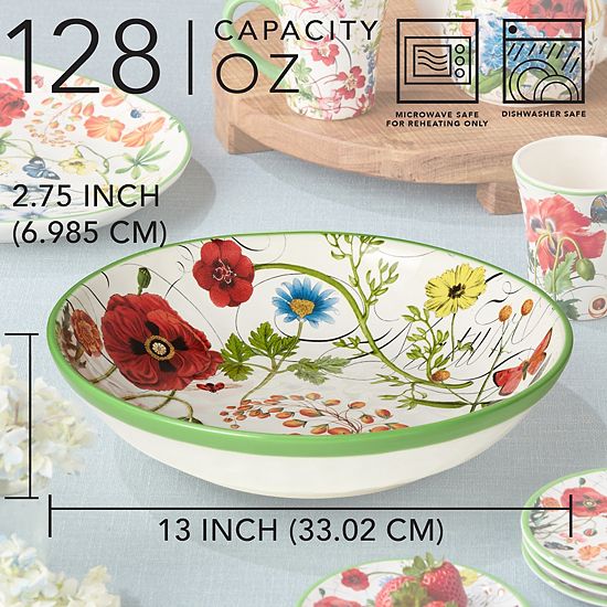 Certified International Greenhouse 128-oz. Serving Bowl