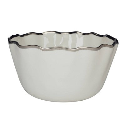 Certified International 144oz Regency Deep Bowl Silver