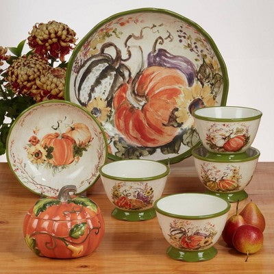Set Of 4 Harvest Morning Dining Soup Bowls - Certified International