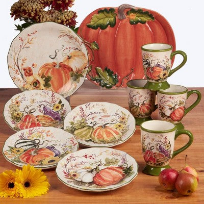 Set Of 4 Harvest Morning Dessert Plates - Certified International