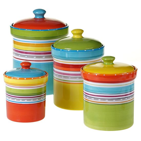  Certified International Mariachi 4-pc. Kitchen Canister Set