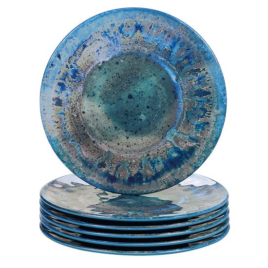  Certified International Radiance 6-piece Melamine Salad Plate Set