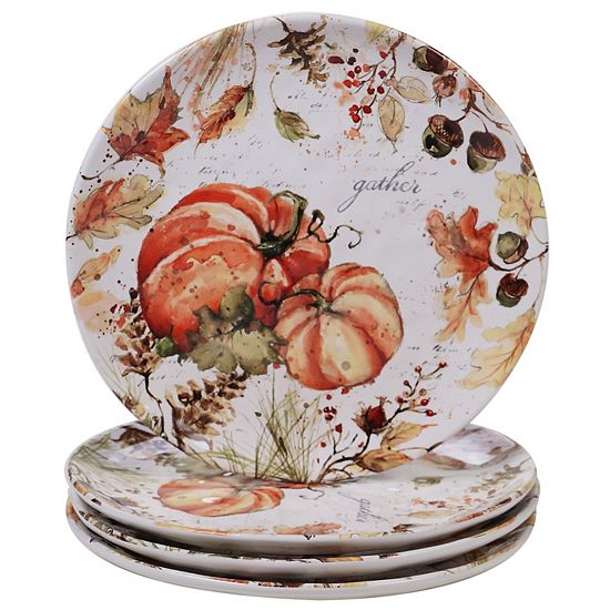  Certified International Harvest Splash 4-pc. Dinner Plate Set