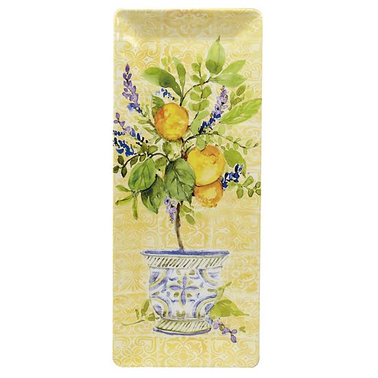  Certified International Lemon Zest 3-pc. Melamine Hostess Set