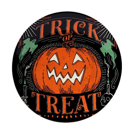  Certified International Scaredy Cat 4-pc. Canape Plate Set