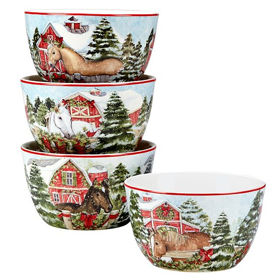  Certified International Homestead Christmas 16-pc. Dinnerware Set