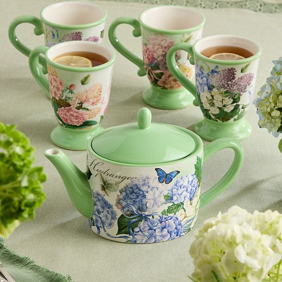  Certified International Garden Path Teapot