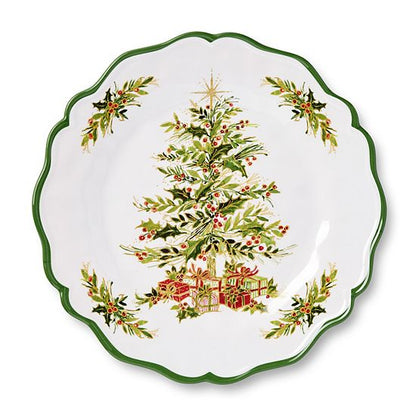  Certified International Holly Tree 4 Pc. Dinner Plate Set