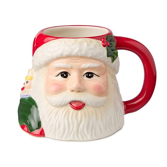  Certified International Santa's Retro Christmas 4 Pc. Mug Set
