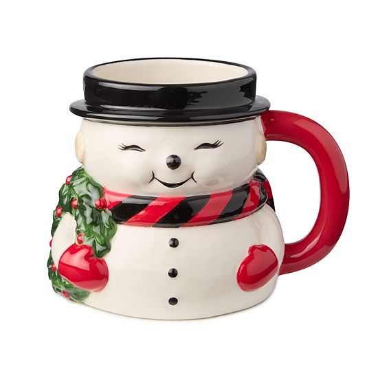  Certified International Santa's Retro Christmas 4 Pc. Mug Set