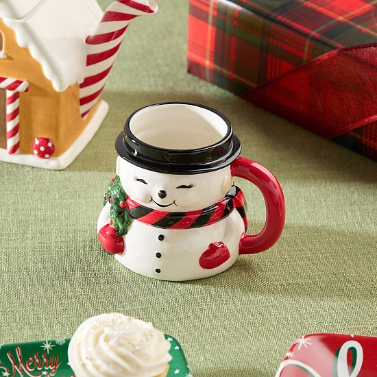  Certified International Santa's Retro Christmas 4 Pc. Mug Set