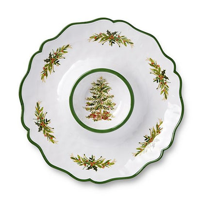  Certified International Holly Tree Melamine 2 Pc. Appetizer Set
