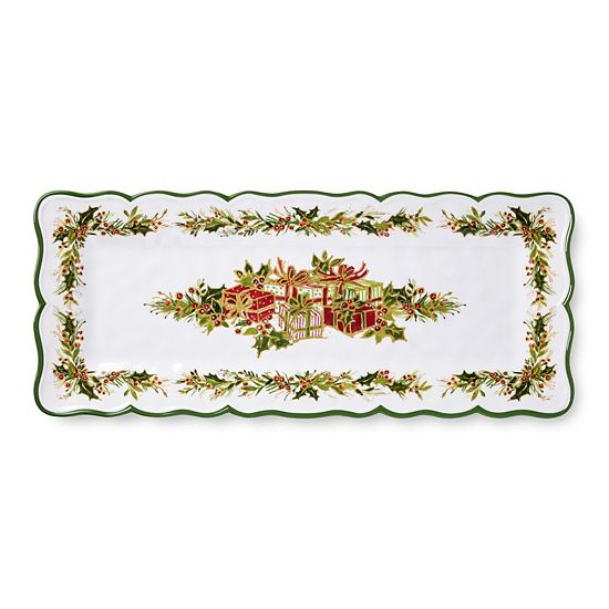  Certified International Holly Tree Melamine 2 Pc. Appetizer Set
