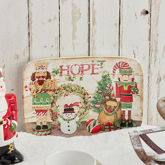  Certified International Nutcracker Parade Rectangular Serving Platter