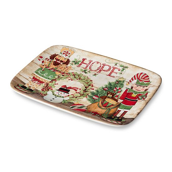  Certified International Nutcracker Parade Rectangular Serving Platter