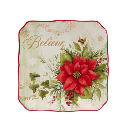  Certified International Winters Medley 4-pc. Canape Plate Set