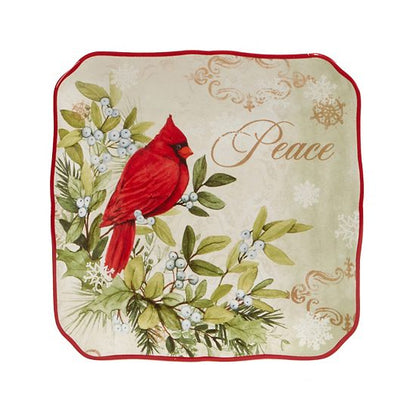  Certified International Winters Medley 4-pc. Canape Plate Set