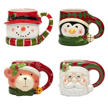  Certified International Holiday 4-pc. Mug Set