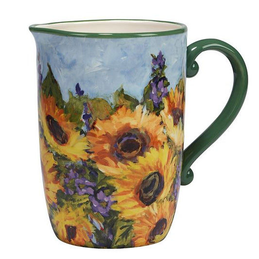  Certified International Sunflower Bouquet Pitcher
