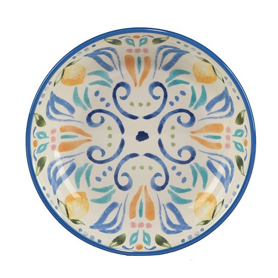 Certified International Lemonade 4-pc. Soup / Pasta Bowl Set