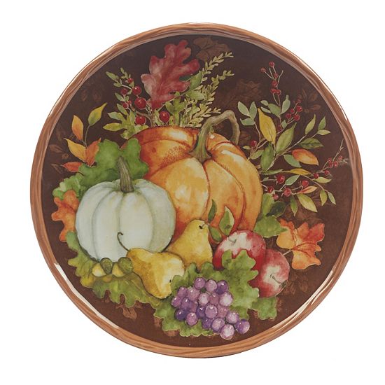  Certified International Harvest Blessings 4-piece Dessert Plate Set