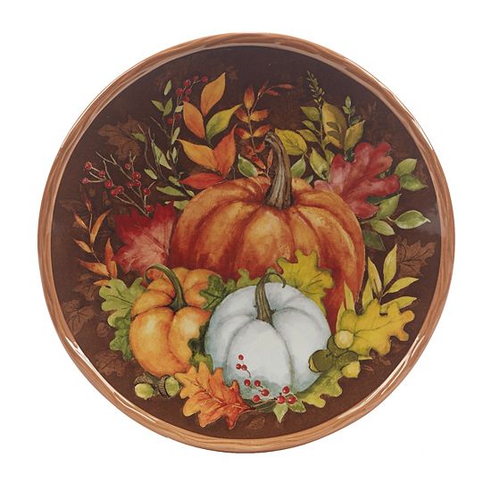 Certified International Harvest Blessings 4-piece Dessert Plate Set