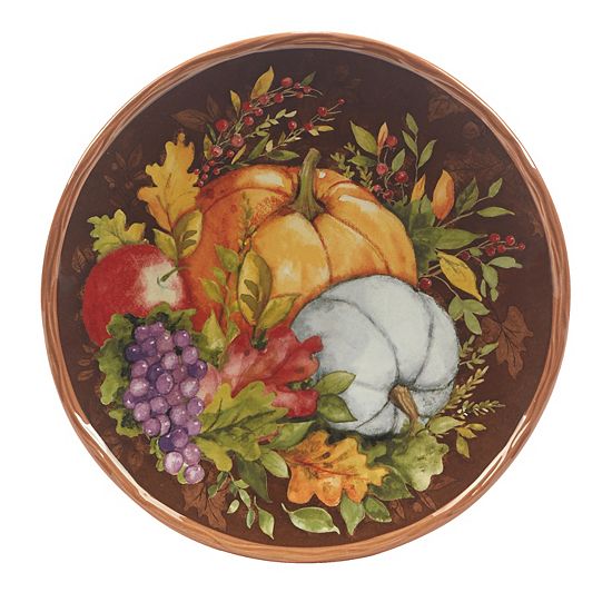  Certified International Harvest Blessings 4-piece Dessert Plate Set