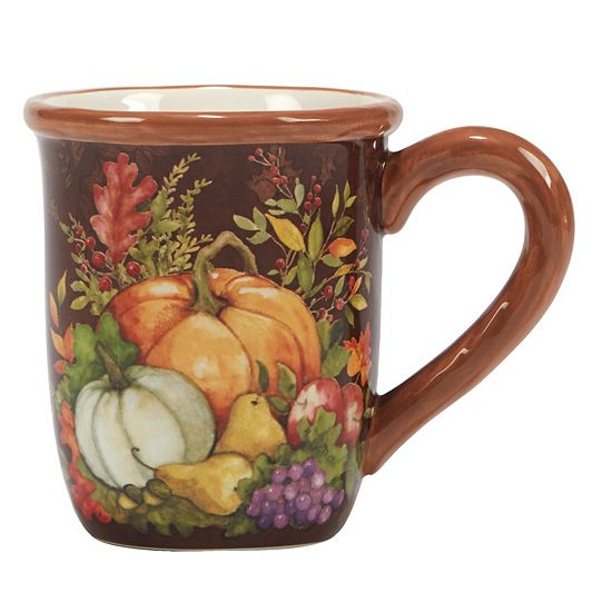  Certified International Harvest Blessings 4-piece Mug Set