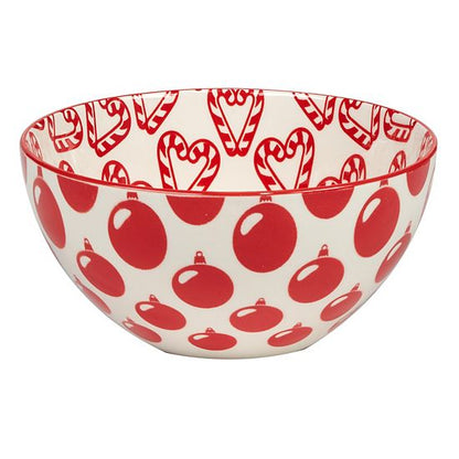  Certified International Set Of 6 Peppermint Candy All Purpose 30 Oz. Bowls
