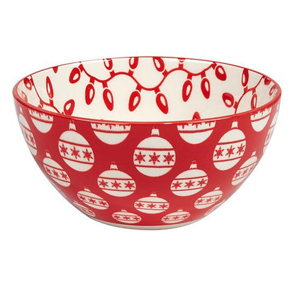  Certified International Set Of 6 Peppermint Candy All Purpose 30 Oz. Bowls