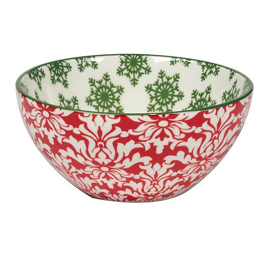  Certified International Set Of 6 Winter Medley All Purpose Bowls