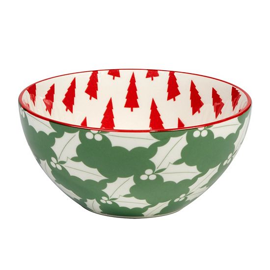  Certified International Set Of 6 Winter Medley All Purpose Bowls