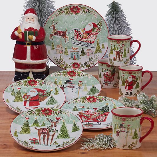  Certified International Set Of 6 Winter Medley All Purpose Bowls