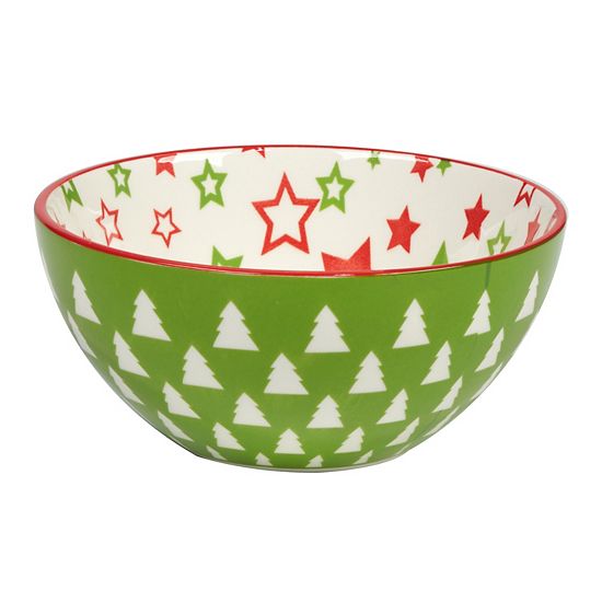  Certified International Set Of 6 Holiday Fun All Purpose Bowls