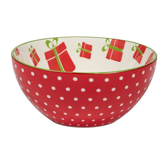  Certified International Set Of 6 Holiday Fun All Purpose Bowls