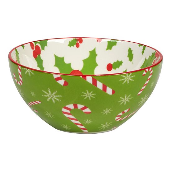 Certified International Set Of 6 Holiday Fun All Purpose Bowls