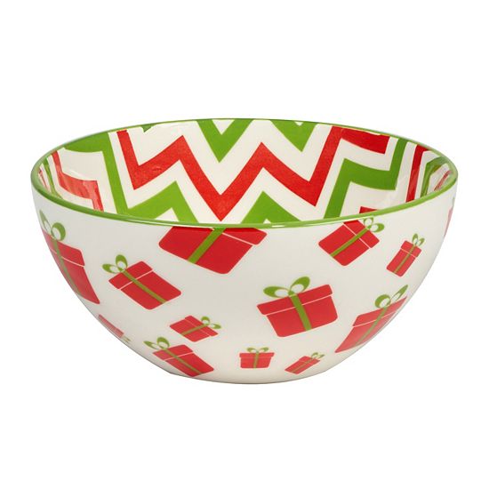  Certified International Set Of 6 Holiday Fun All Purpose Bowls