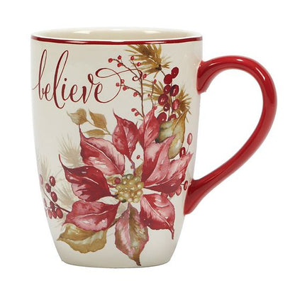  Certified International Set Of 4 Winter's Joy Mugs