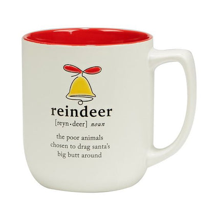  Certified International Christmas Fun Red Mugs 6-Piece