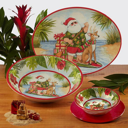  Certified International Set Of 6 Santa's Wish Dinner Plates