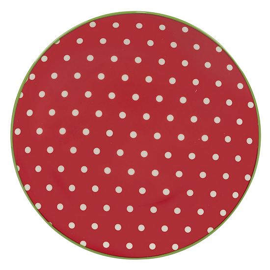  Certified International Set Of 6 Holiday Fun Canape Plates