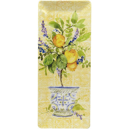  Certified International 3-Piece Melamine Hostess Set | Lemon Zest