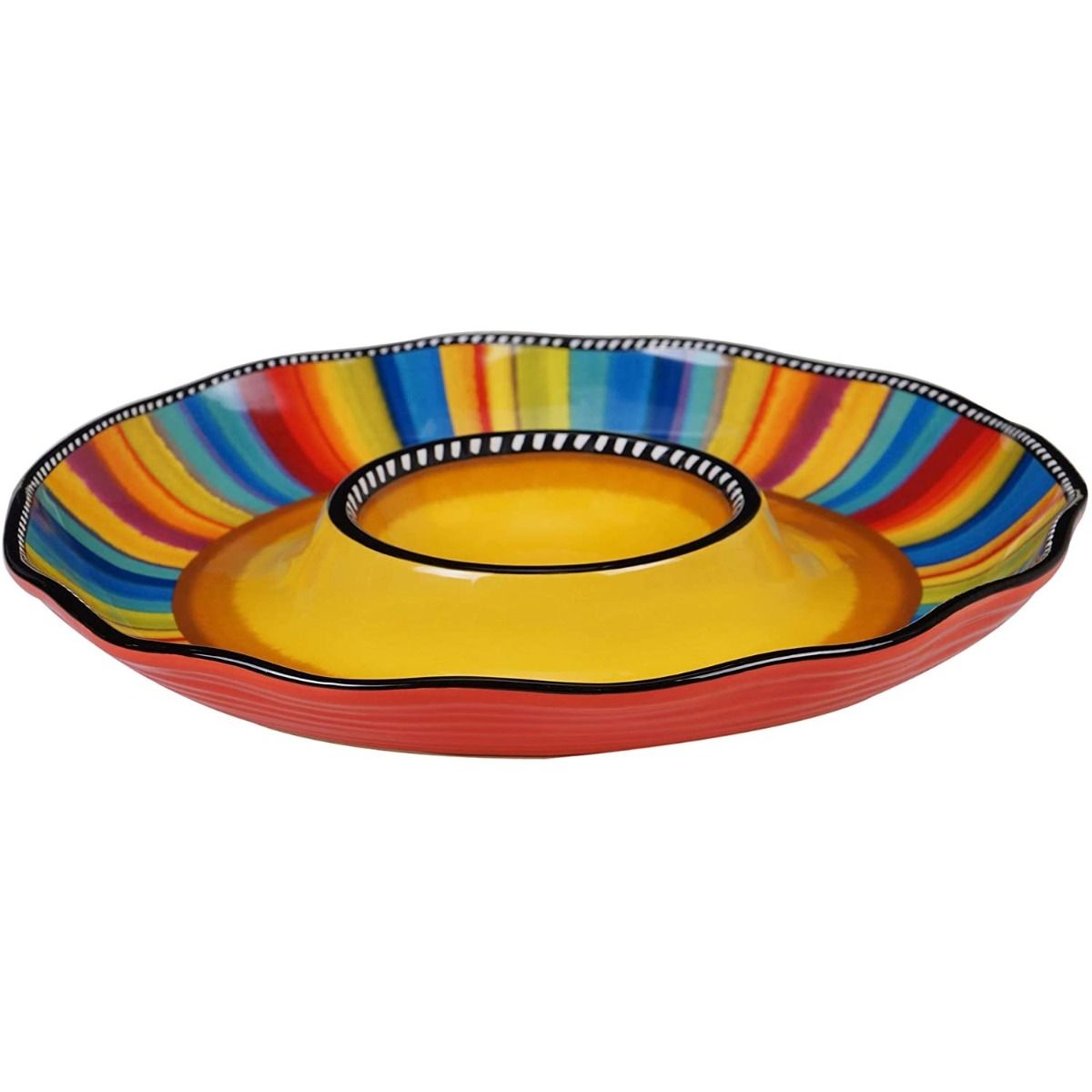  Certified International 13.75" Chip & Dip Bowl | Sierra