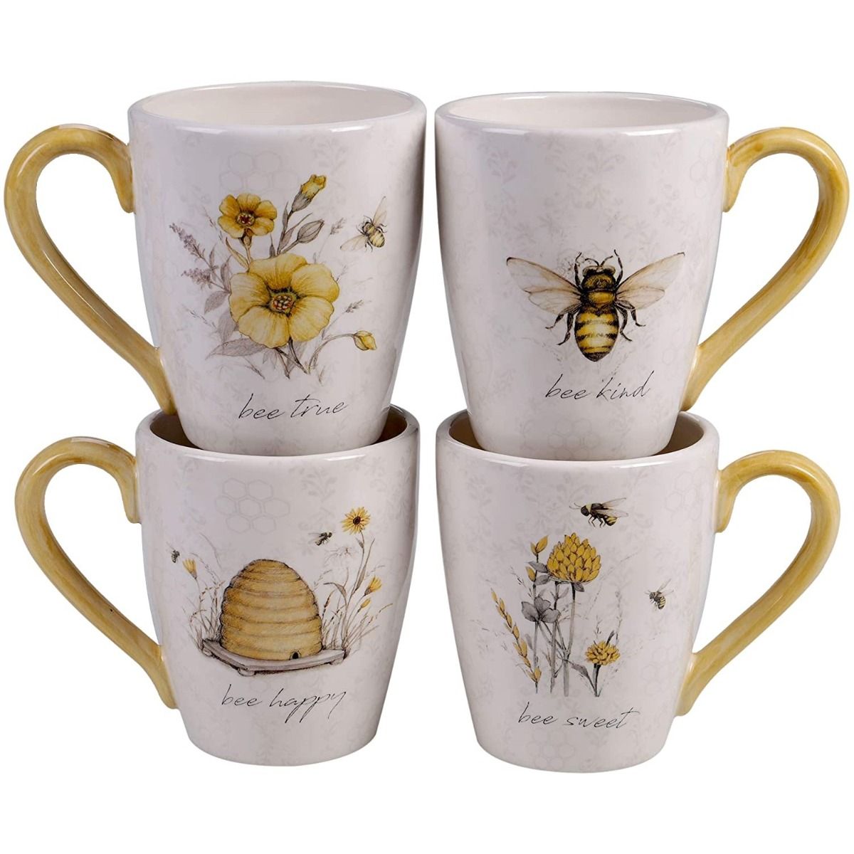 Certified International 16oz Mug (Set Of 4) | Bee Sweet