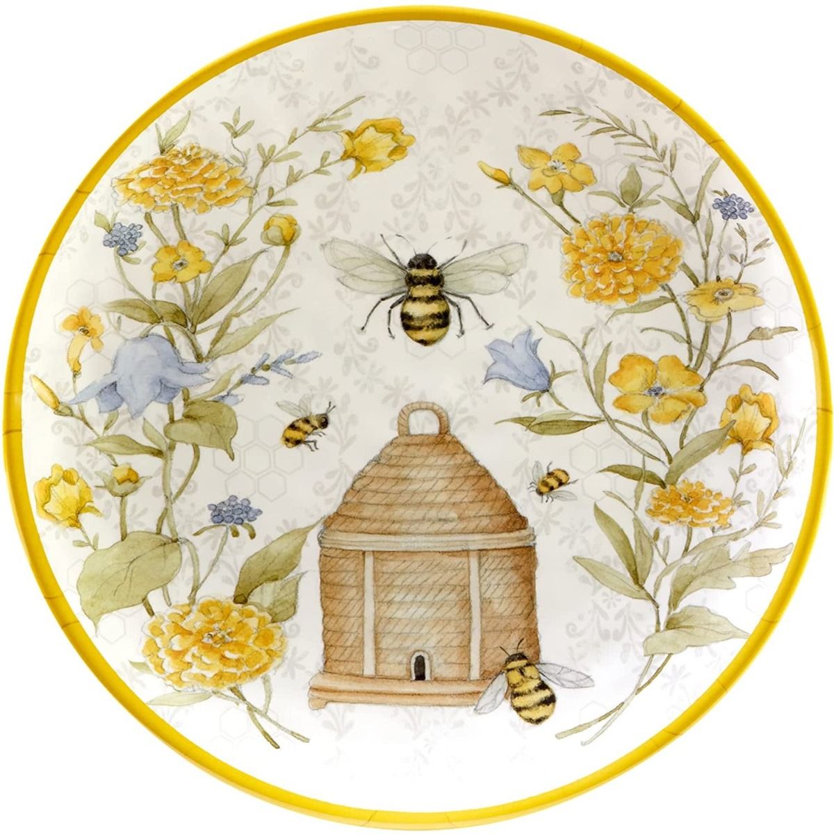  Certified International 14" Melamine Round Platter | Bee Sweet