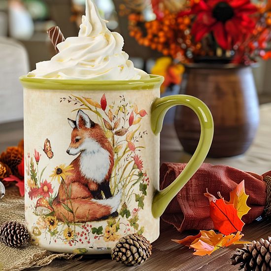  Certified International Woodland Critters 4 Pc Mug Set