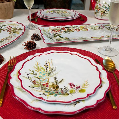  Certified International Christmas Gatherings 4 Pc Salad Plate Set