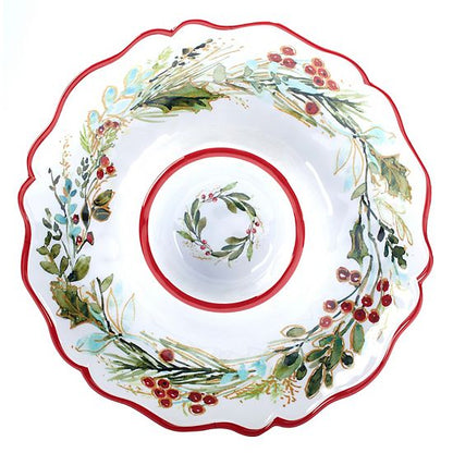  Certified International Christmas Gatherings 2-pc. Appetizer Set