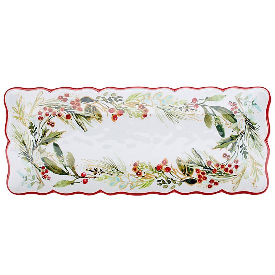  Certified International Christmas Gatherings 2-pc. Appetizer Set