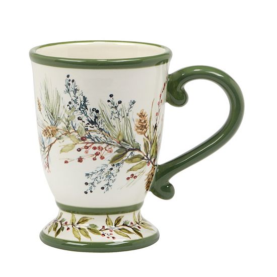  Certified International Winters Forest 4 Mugs Set